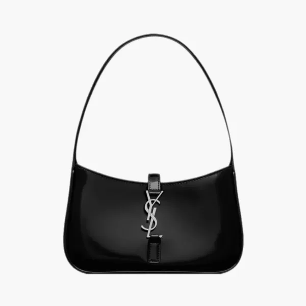 Saint Laurent Le 5 À 7 Mini Brushed Leather Shoulder Bag Black