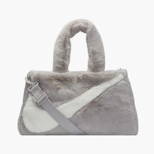 Nike Faux Fur Tote Bag Light Iron Oar