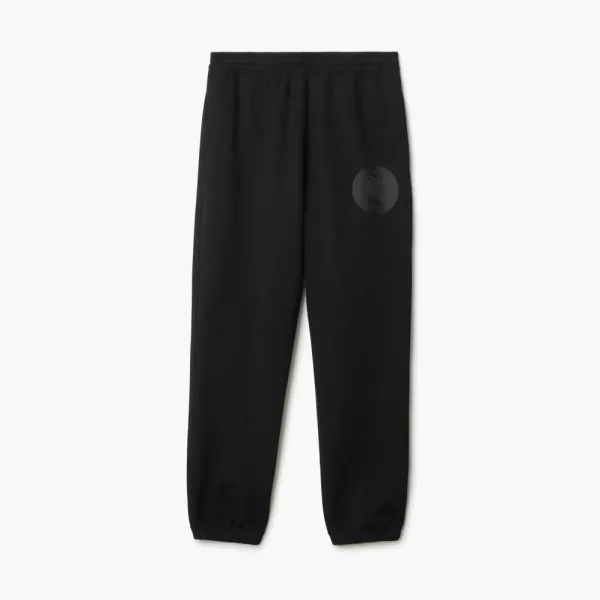 Burberry EKD Badge Cotton Jogging Pants Black