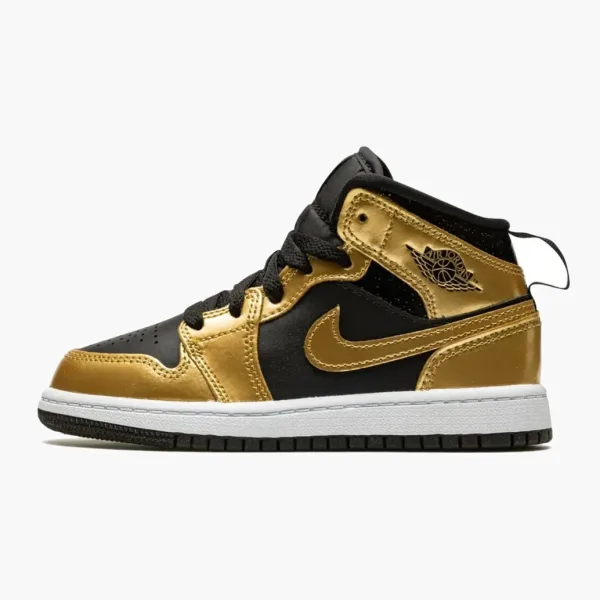 Air Jordan 1 Mid SE PS Metallic Gold