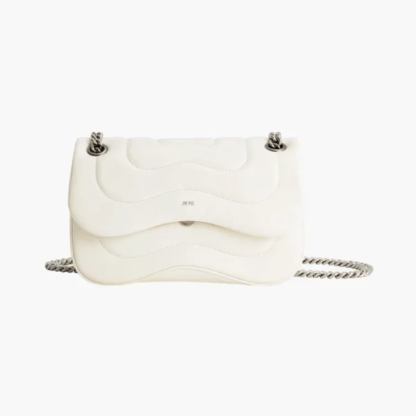 JW PEI Tina Quilted Chain Crossbody Ivory