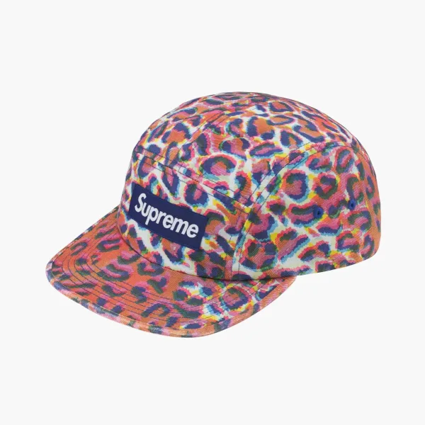 Supreme Washed Chino Twill Camp Cap  Leopard