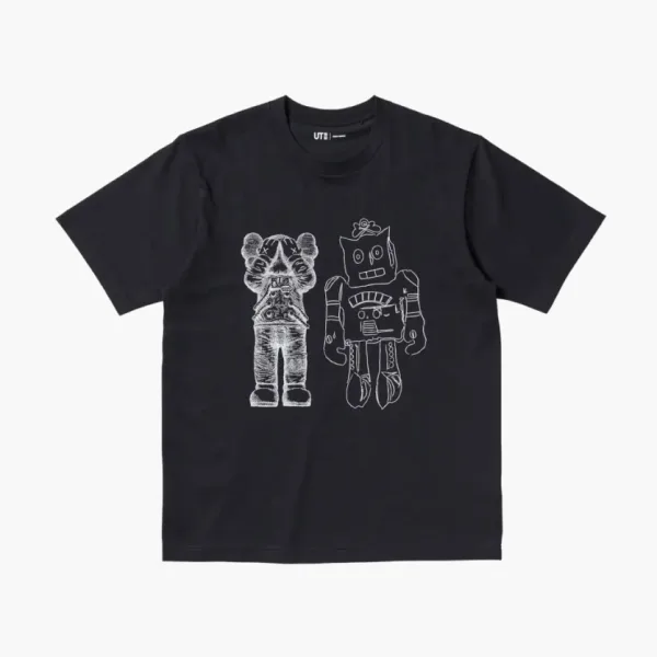 Kaws Uniqlo x Warhol Collaboration Unisex T-Shirt Black