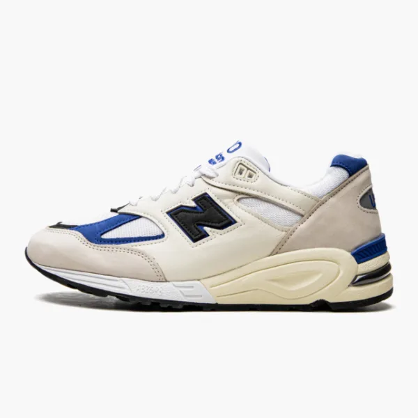 New Balance 990v2 Made in USA x Teddy Santis White Blue