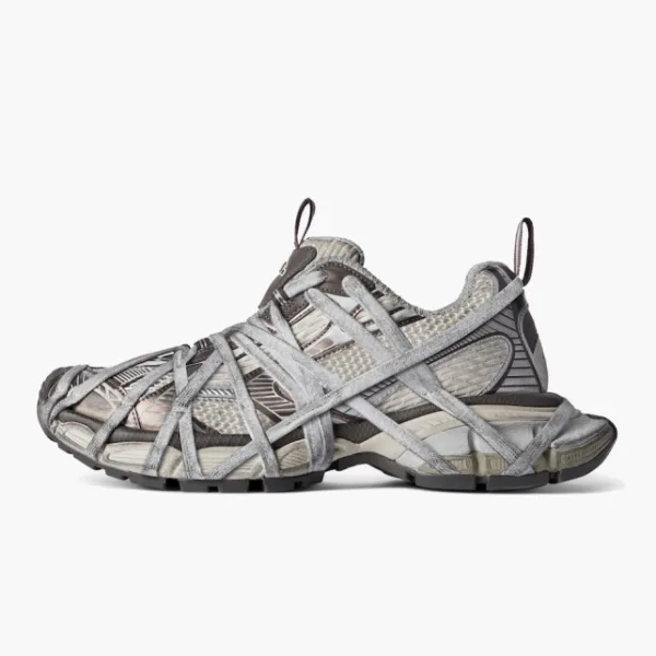 Balenciaga 3XL Extreme Lace Sneaker Worn-Out - Brown Grey