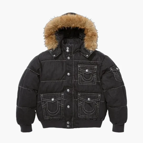 Supreme x True Religion Puffer Jacket Black