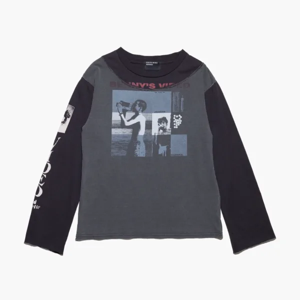 Enfants Riches Déprimés Benny's Video Assemblage Long-Sleeve T-Shirt Faded Black