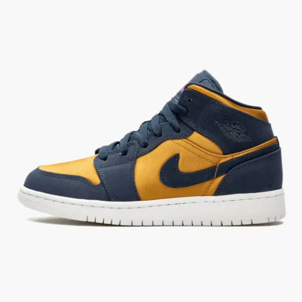 Air Jordan 1 Mid GS Obsidian Desert Ochre