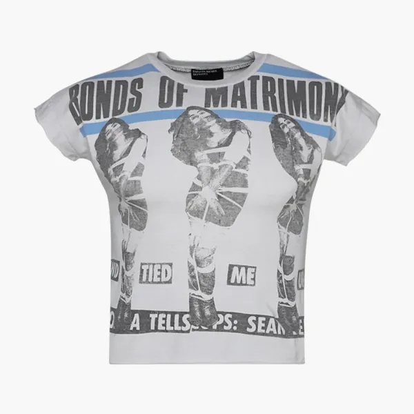 Enfants Riches Déprimés Bonds Of Matrimony Baby Tee Faded White