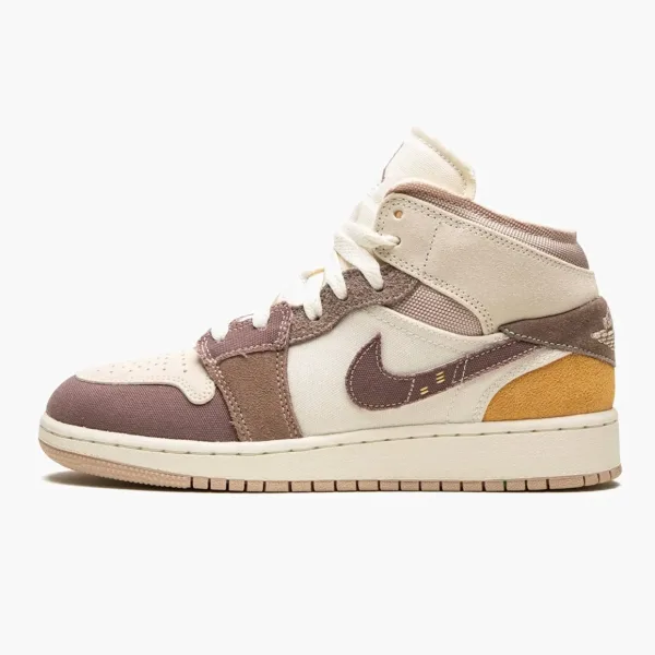 Air Jordan 1 Mid SE Craft GS Inside Out - Taupe Haze