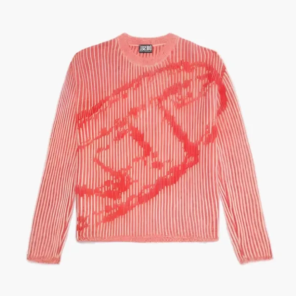 Diesel Logo-jacquard Jumper Red
