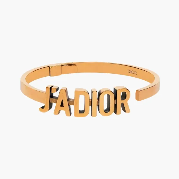 CHRISTIAN DIOR Metal J'Adior Bracelet Cuff Gold
