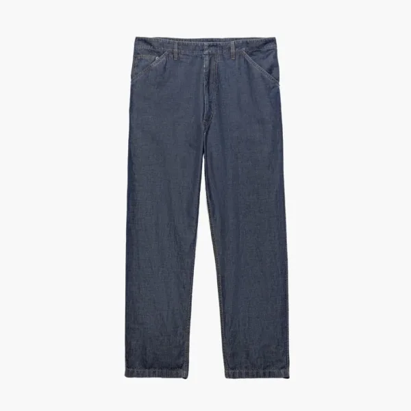 Prada Chambray Pants Navy