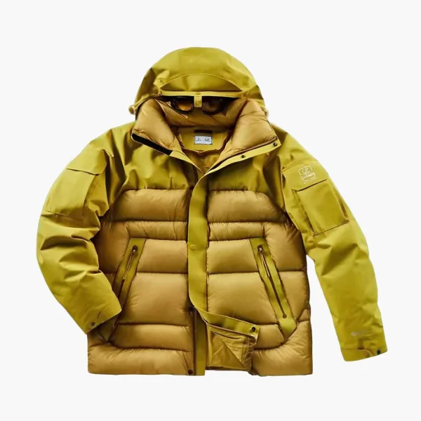 Spyder x C.P. Company 3L Gore-Tex Windstopper Puffer Jacket Yellow Moss