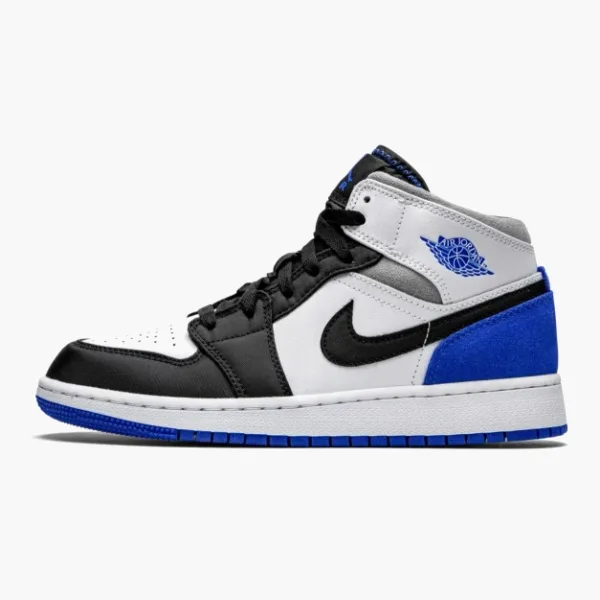 Air Jordan 1 Mid GS Royal White