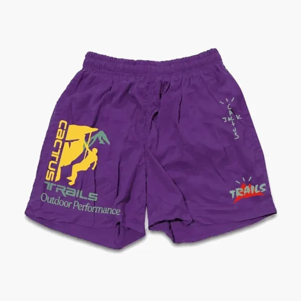 Travis Scott Cactus Jack Shorts Purple