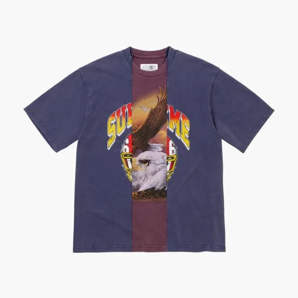 Supreme x MM6 Maison Margiela Split Short-Sleeve Top Navy
