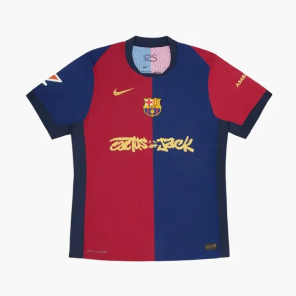 Nike FC Barcelona x Cactus Jack 2024/25 Match Home Jersey Red/Blue