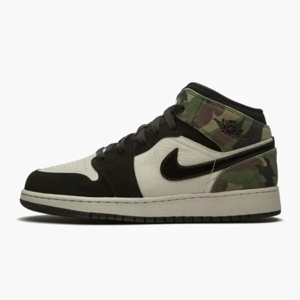 Air Jordan 1 Mid GS Camo