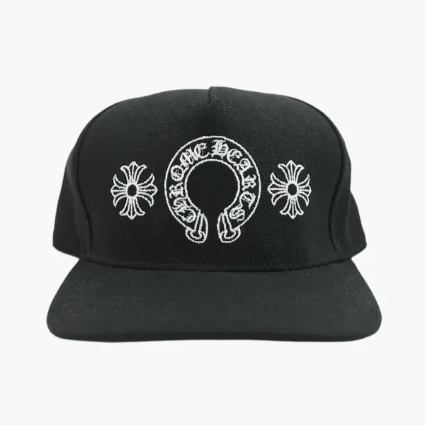 Chrome Hearts Horseshoe Cross Baseball Hat Black