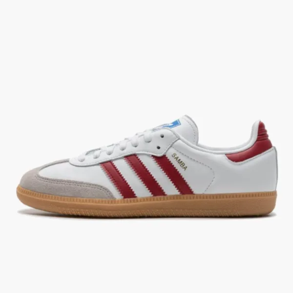 Adidas Samba OG White Burgundy Gum