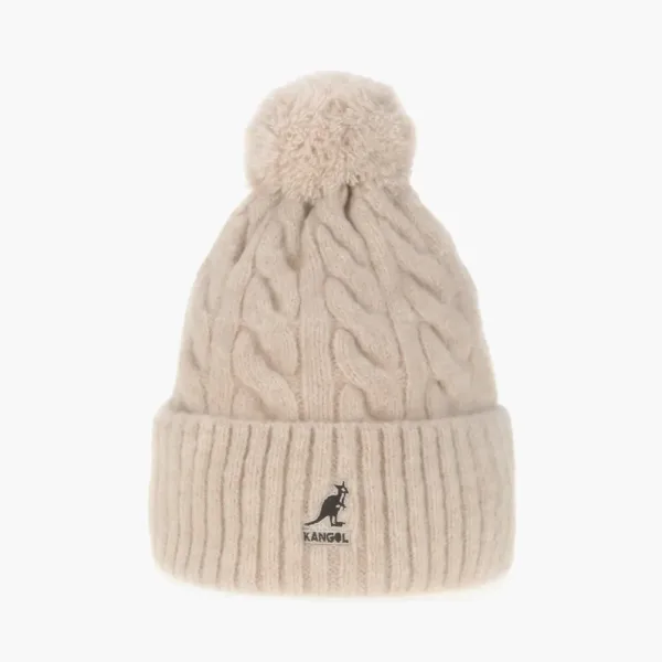 Kangol Pompom Beanie Beige