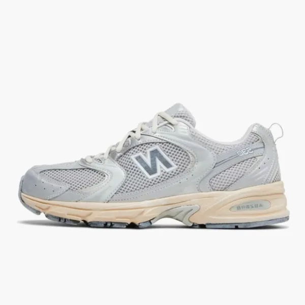 New Balance 530 Silver Moonbeam Distressed