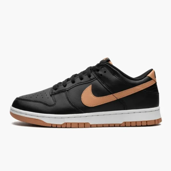 Nike Dunk Low Black / Amber Brown