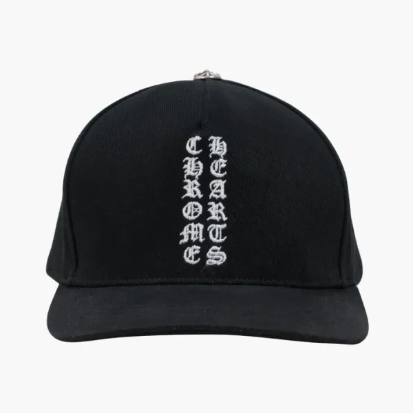 Chrome Hearts Vertical Logo Hat Black
