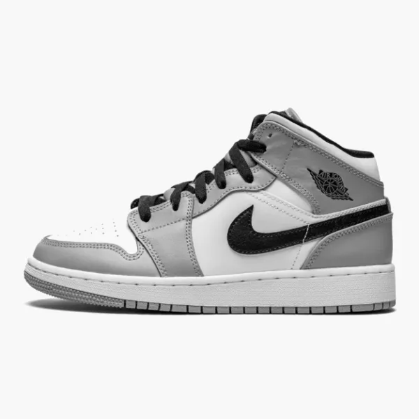 Air Jordan 1 Mid GS Light Smoke Grey