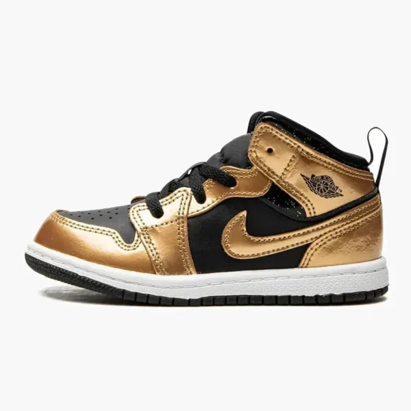 Air Jordan 1 Mid SE TD Black / Metallic Gold