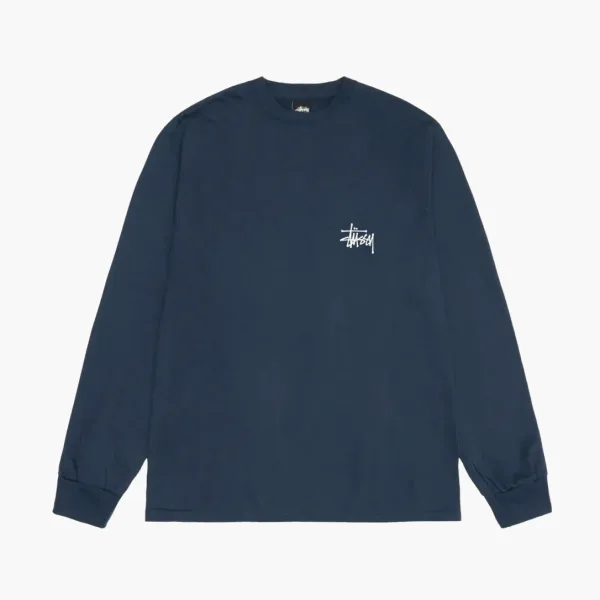 Stussy Basic Long-Sleeve Tee  Navy