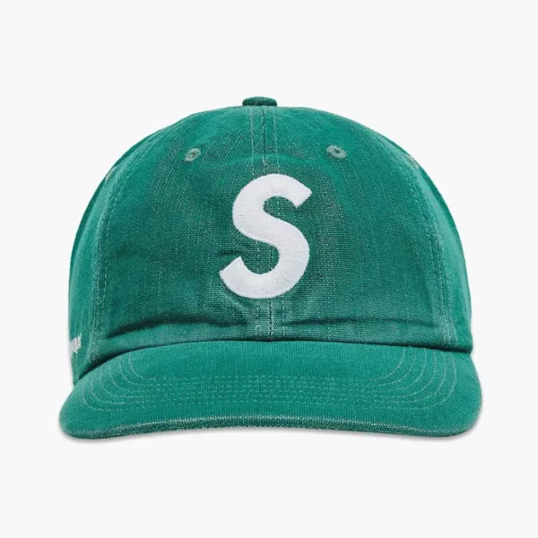 Supreme Cordura Denim S Logo 6-Panel Green