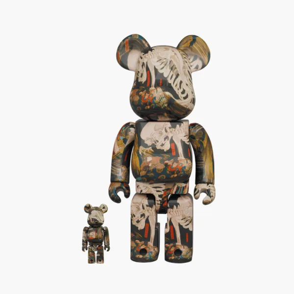 Bearbrick Utagawa Kuniyoshi (The Haunted Old Palace at Soma) 100% & 400% Set