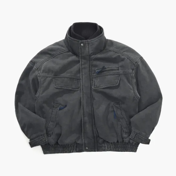 Nothomme Monterest Instant Mountain Wild Fleece Vintage Loose Distressed Black
