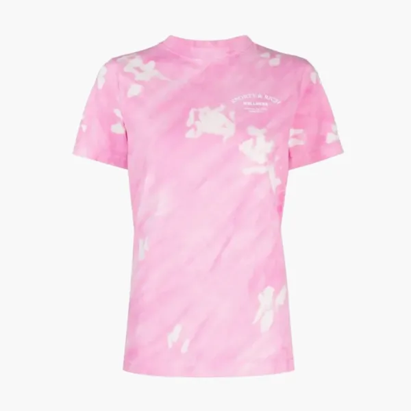 Sporty & Rich Wellness Studio tie-dye T-shirt WMNS Pink
