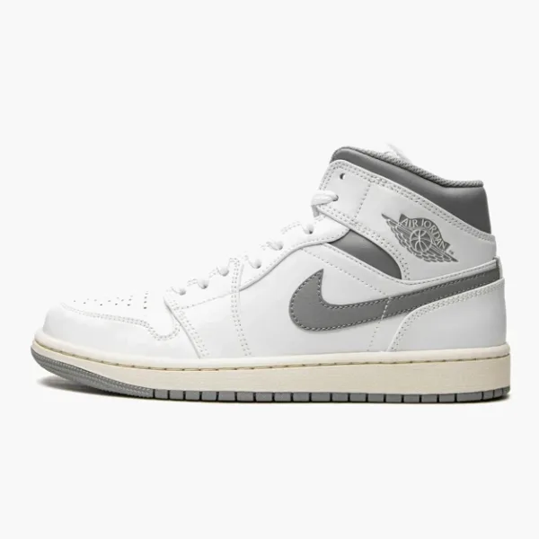 Air Jordan 1 Mid White / Stealth Grey
