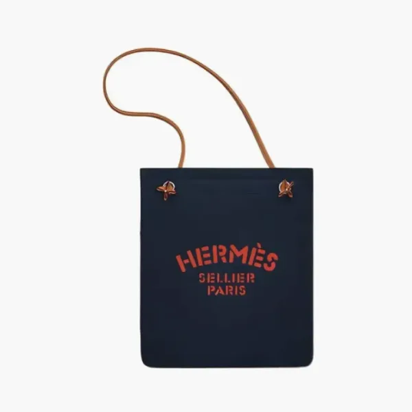 Hermes Aline Canvas Bag Blue