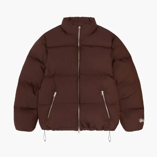 Stussy Down Puffer Nylon Brown