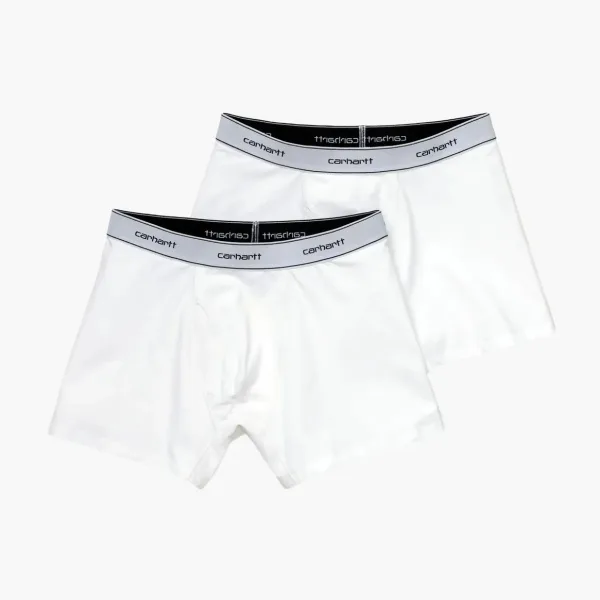 Carhartt WIP SS22 Cotton Trunks White Logo 2