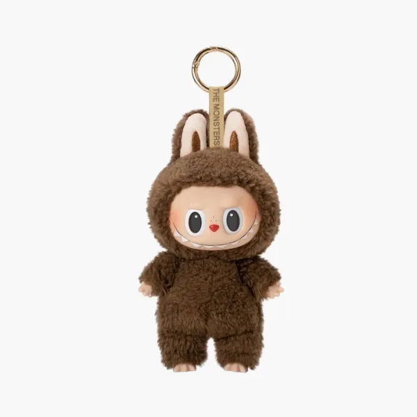 Pop Mart Labubu The Monsters Tasty Macarons  Vinyl Plush Pendant Chestnut Cocoa