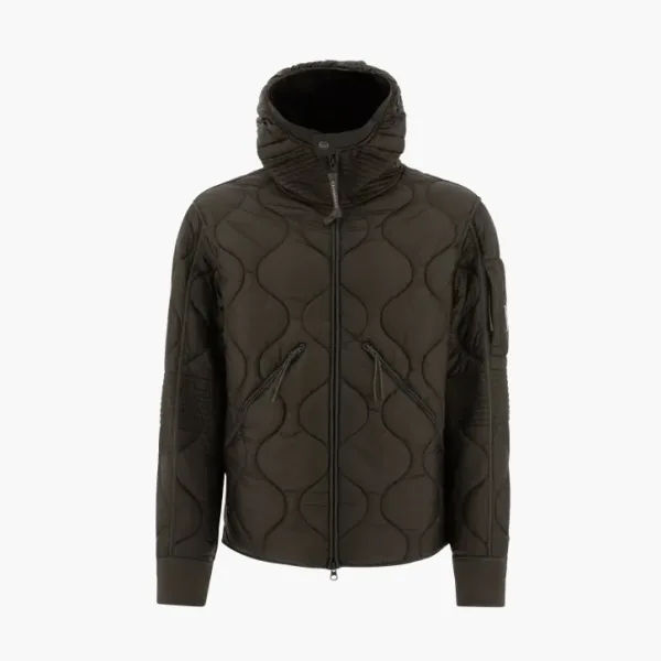 C.P. Company Padded Hooded Jacket Brown