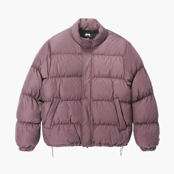Stussy Ripstop Down Puffer Jacket Rose