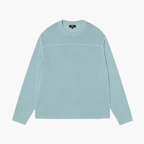 Stussy Lightweight Football Crew Light Blue