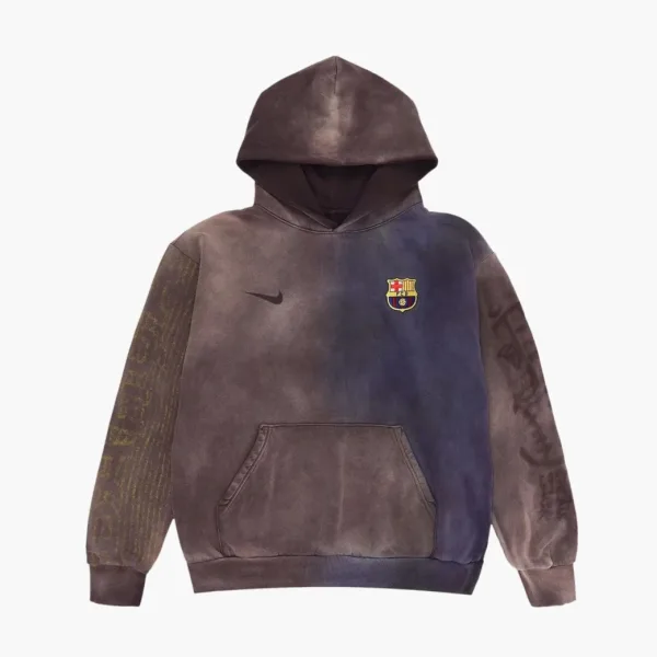 Travis Scott x Nike x FC Barcelona Split-Dye Crest Hoodie Multicolor