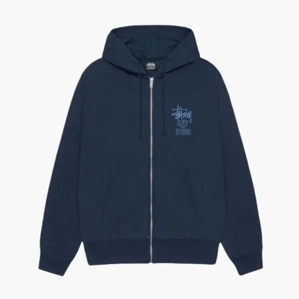 Stussy Well Suited Zip Hoodie Navy