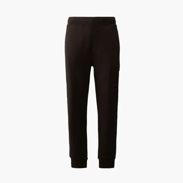 C.P.Company Diagonal Raised Fleece Cargo Lens Sweatpants Black