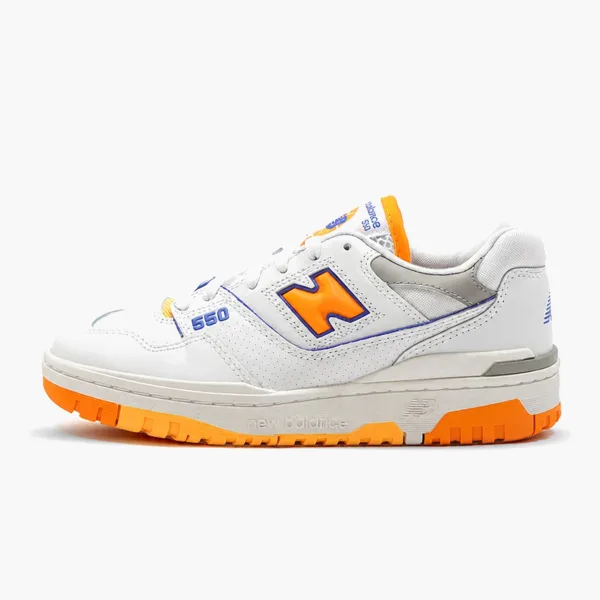 New Balance 550 White Vibrant Orange