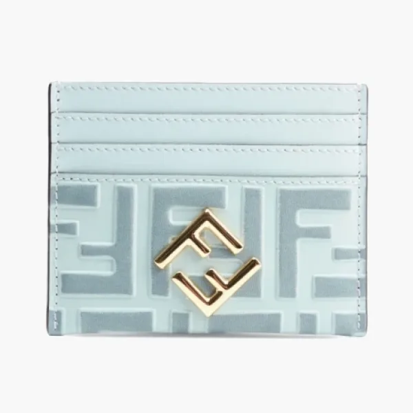 Fendi Diamonds Card Case Blue