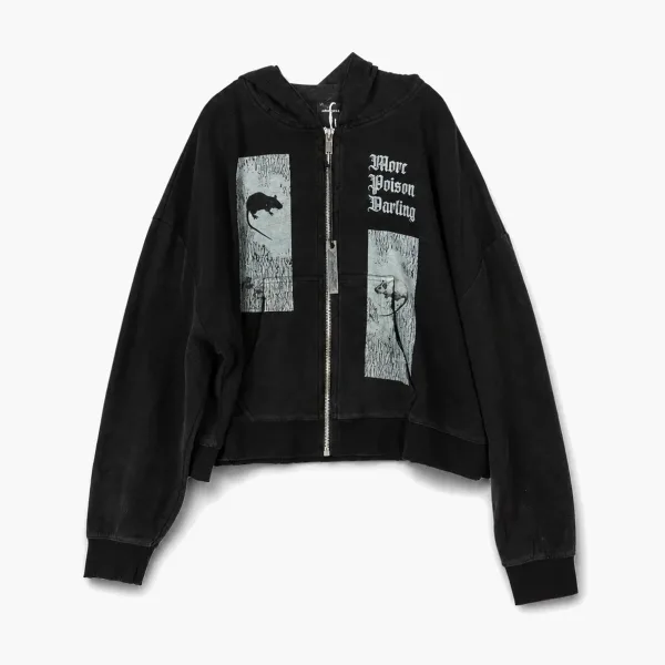ARNODEFRANCE More Poison Darling Zip Hoodie Black